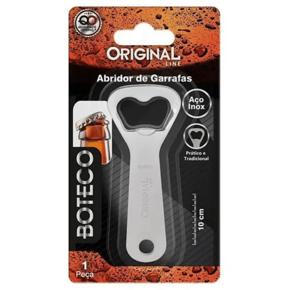 Abridor Garrafa Aço inox 10cm Original