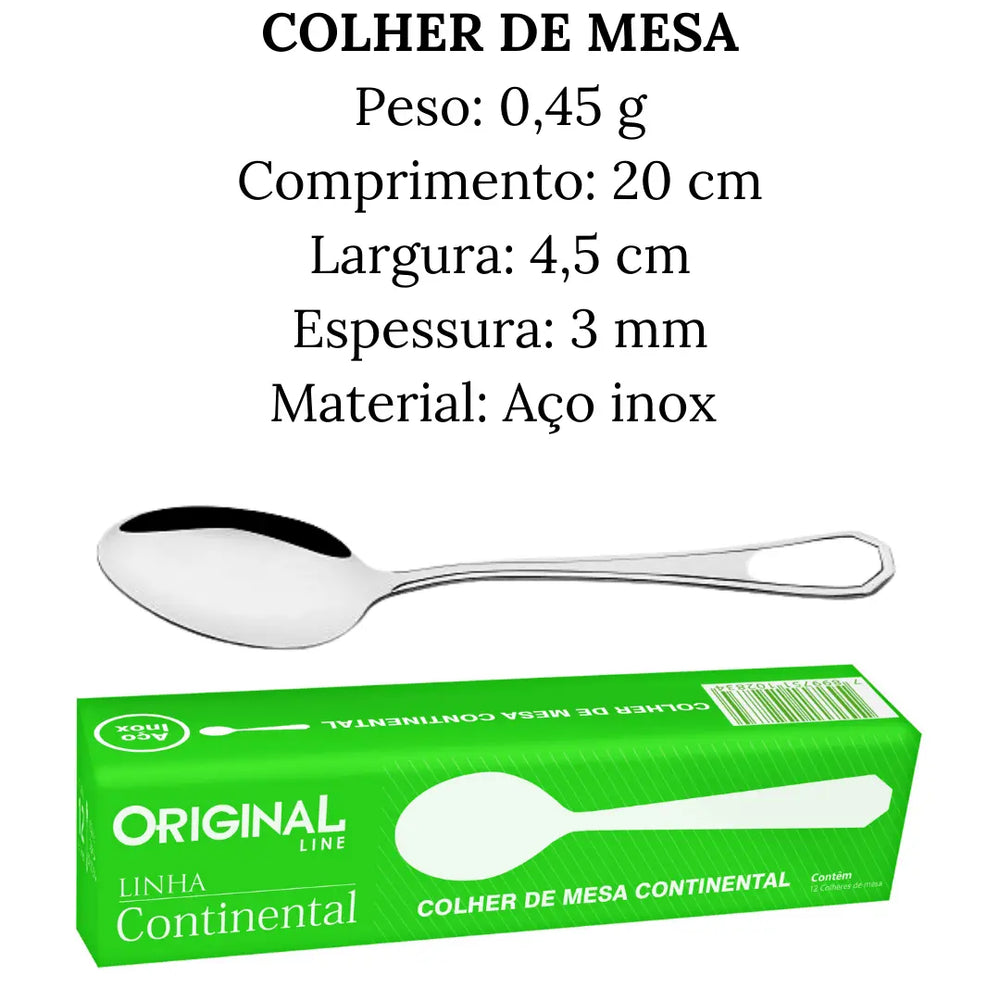 Colher de Mesa Continental Continental