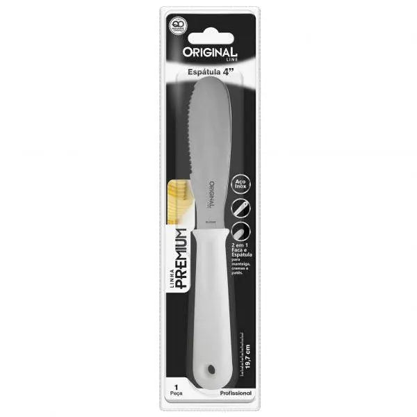 Espátula Premium de Aço Inox com 20 cm. Original