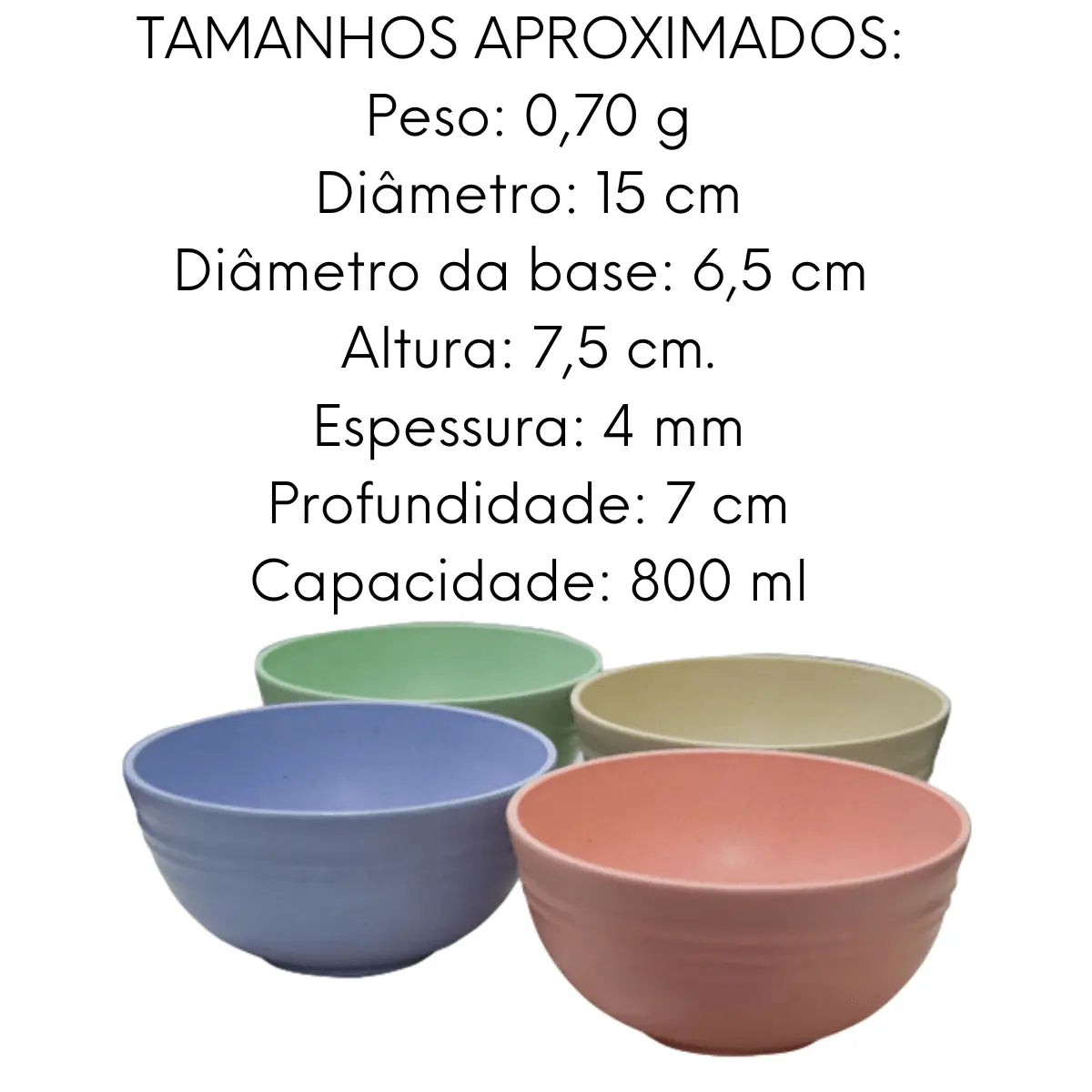 Tigela Bowl Bambu 800ml Lyor