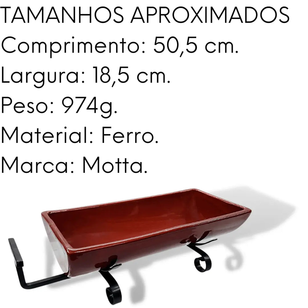 Suporte Telha Grande P/ Servir Porções Motta