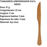 Faqueiro Talher Mesa E Chá Positano Rose Inox 24pçs Lyor