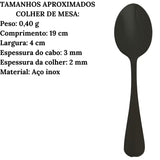 Faqueiro Positano Preto 24pçs Lyor