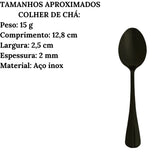 Faqueiro Positano Preto 24pçs Lyor