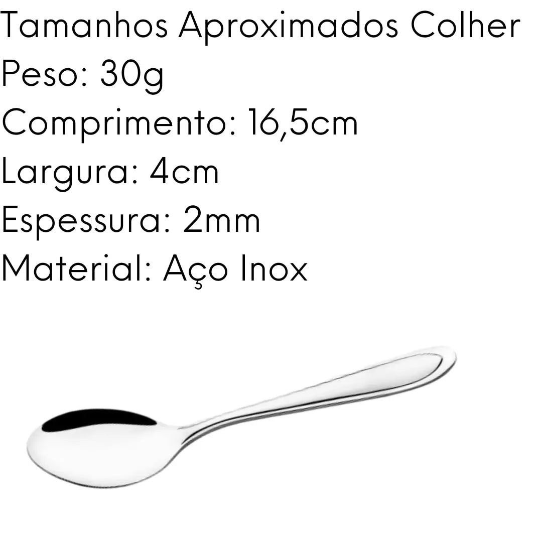Colher Sobremesa América Aço Inox América