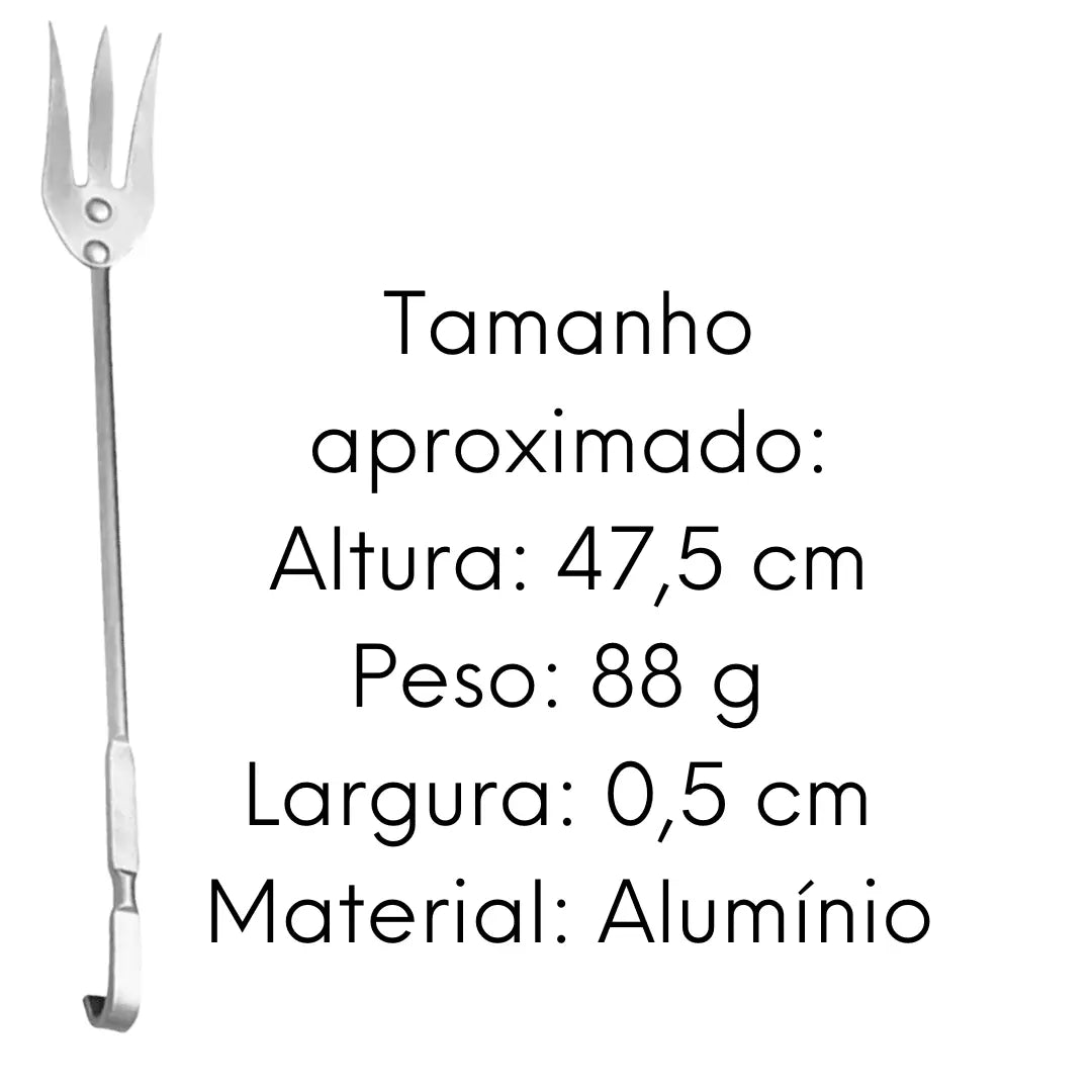 Garfo Tridente Hotel Alumínio ABC