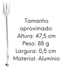 Garfo Tridente Hotel Alumínio ABC