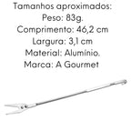 Garfo Hotel 2 Dentes Alumínio Profissional 46,2 cm ABC