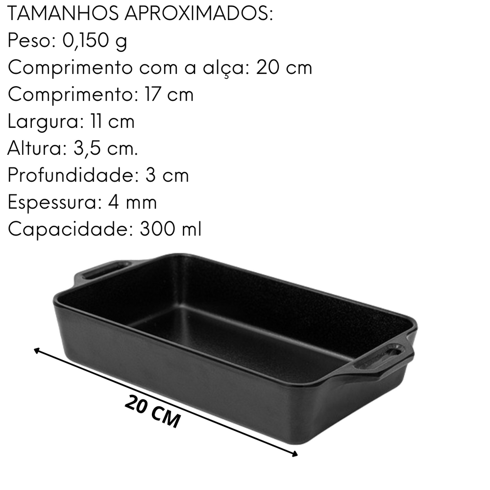 Mini Travessa C/ Alça 300ml Melamina Gourmet Mix