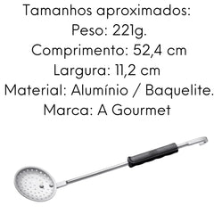 Escumadeira Hotel N 12 Cabo Baquelite 52,4 cm ABC