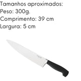 Faca Chef 10” Elegance Aço Inoxidável 39 cm Hercules