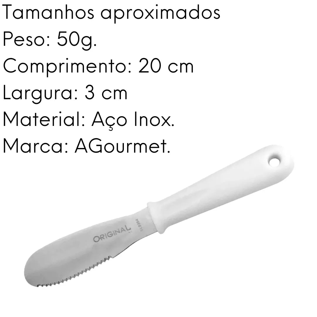 Espátula Premium de Aço Inox com 20 cm. Original