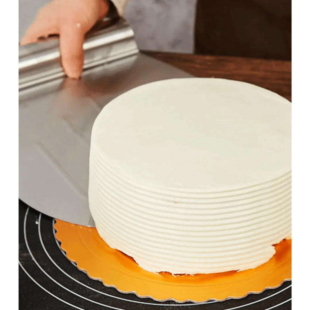 Placa Bolo Pizza Espatula Aço Inox Arredondada Hercules