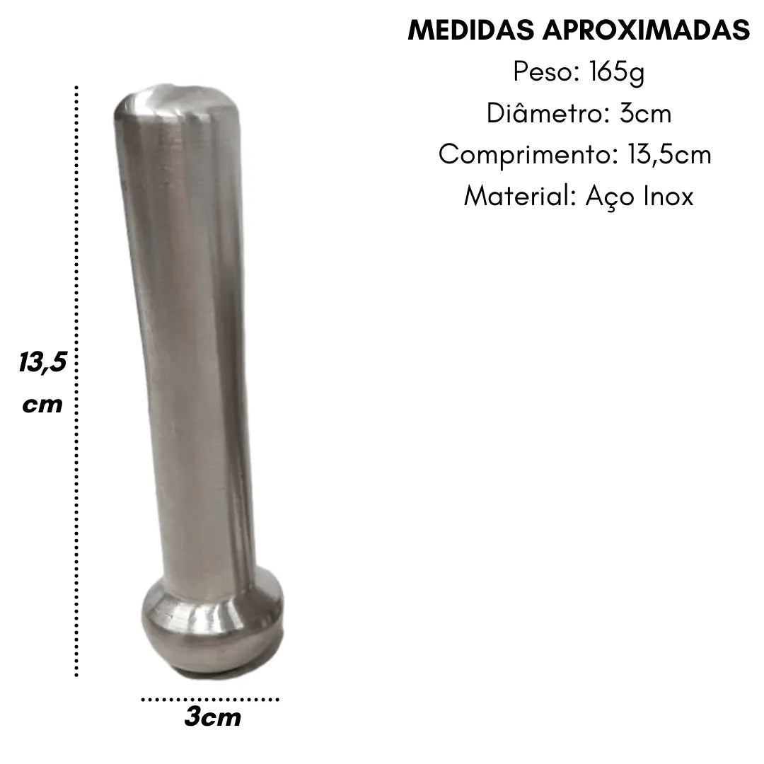 Pilão Com Macerador Socador Hercules Manual P/ Temperos Hercules