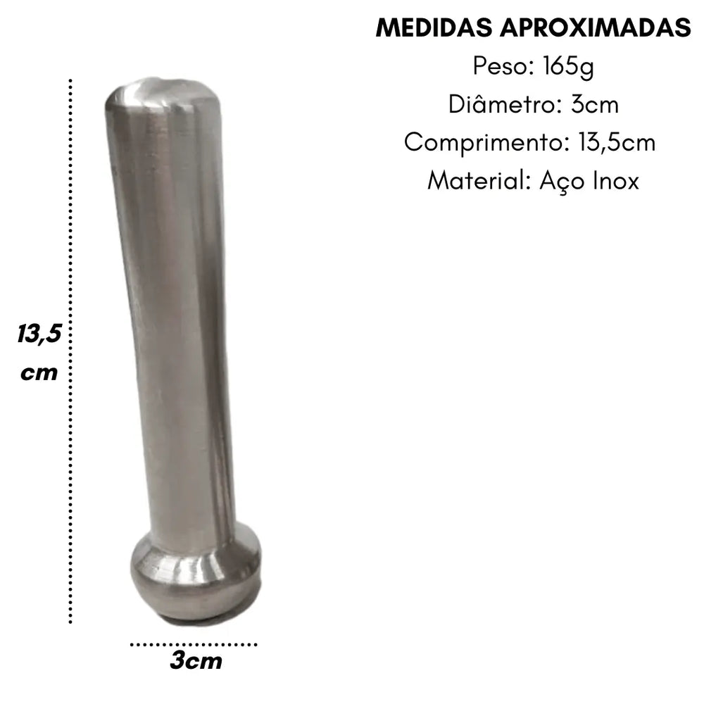 Pilão Com Macerador Socador Hercules Manual P/ Temperos Hercules