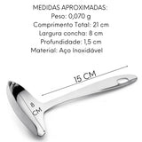 Concha P/ Caldo Molho 21cm Inox C/ Bico Hercules Hercules