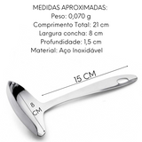 Concha P/ Caldo Molho 21cm Inox C/ Bico Hercules