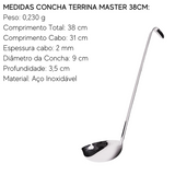 Concha Terrina Master 38cm Hercules Inox