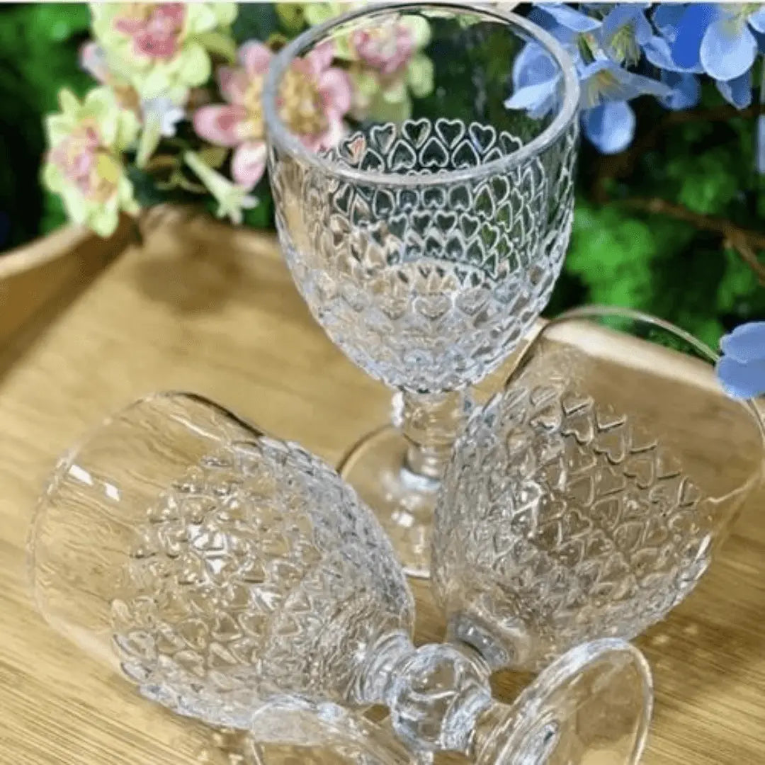 Taça De Vidro Coração Lyor Lyor