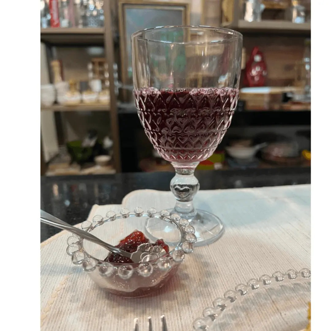 Taça De Vidro Coração Lyor Lyor