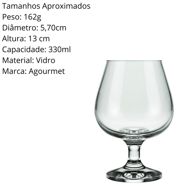 Taça Conhaque Windsor 330 ML Vidro Main Image
