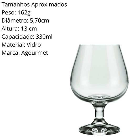 Taça Conhaque Windsor 330 ML Vidro