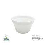Ramekim Cheff Polipropileno 240 ML Branco VemPlast