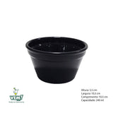 Ramekim Cheff 240 ML PP Preto Polipropileno VemPlast